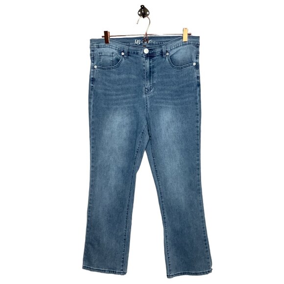 DG2 by Diane Gilman Size 16 Medium Acid Wash New Classic Stretch Bootcut‎ Jeans - Picture 1 of 5
